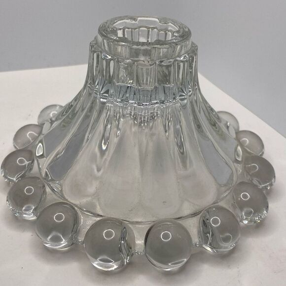 Vintage Anchor Hocking Berwick-Boopie-Clear Candle Holder (1) - Picture 2 of 5
